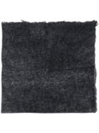 Avant Toi Long Knitted Scarf - Black