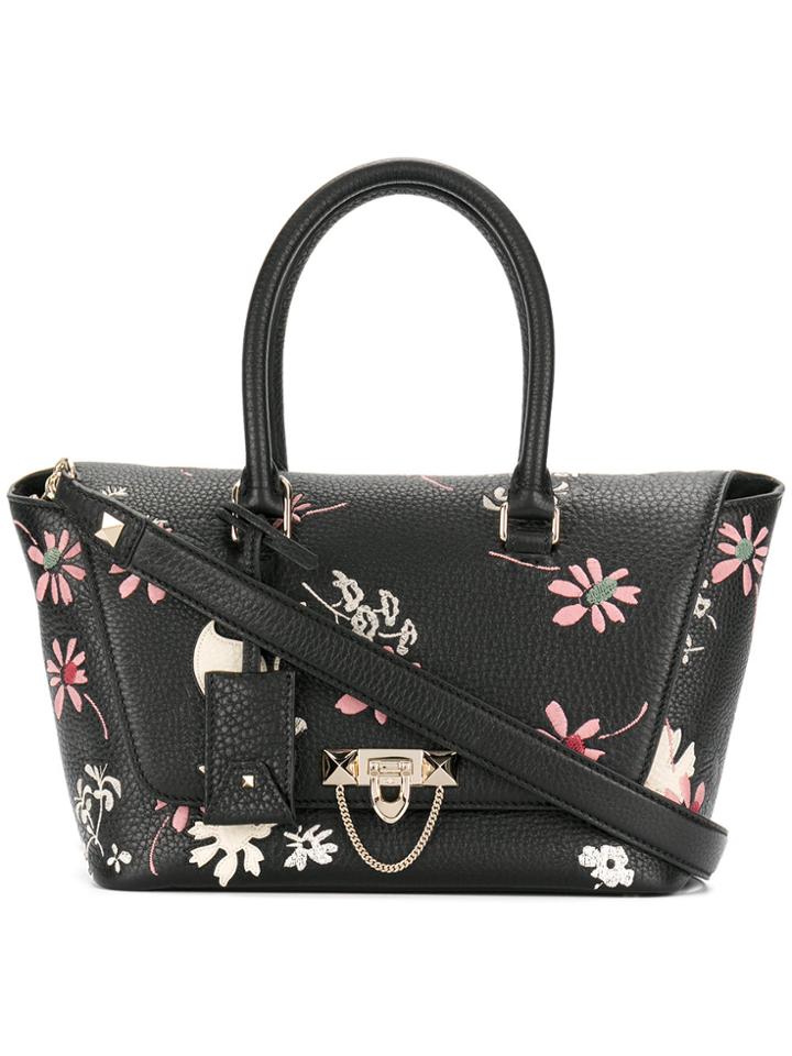 Valentino Small Valentino Garavani Demilune Tote - Black