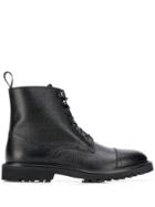 Scarosso Jackie Grain Ankle Boots - Black