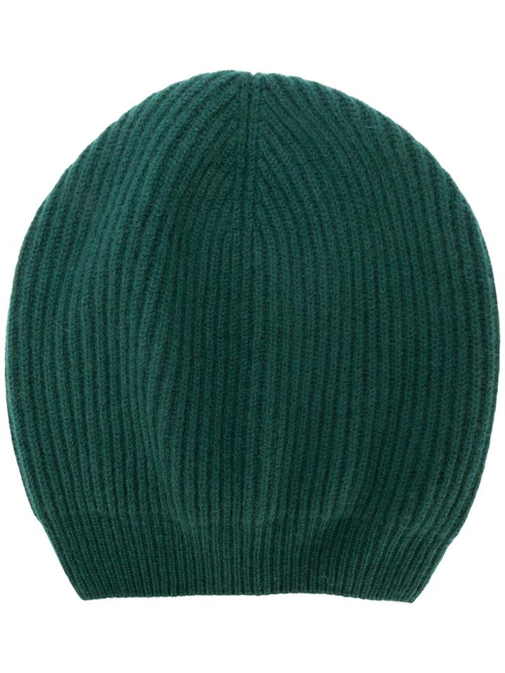 Fabiana Filippi Ribbed Beanie - Green