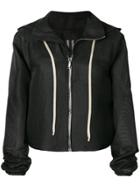 Rick Owens Windbreaker Cropped Jacket - Black