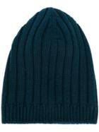 Holland & Holland Cashmere Knited Beanie - Blue