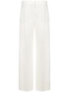 Loro Piana High-waist Flared Trousers - White