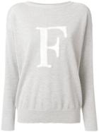 Fabiana Filippi Long Sleeved Logo Jumper - Grey