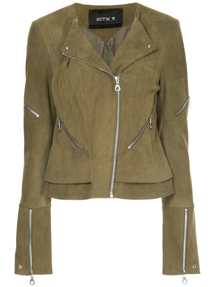 Kitx Intuitive Biker Jacket - Green