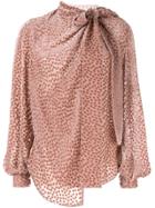 Petar Petrov Baxley Tie-neck Blouse - Pink