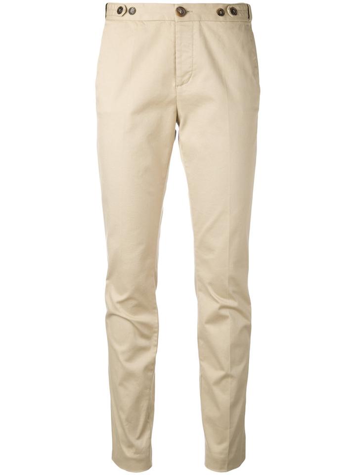 Dsquared2 - Chino Trousers - Women - Cotton/spandex/elastane - 40, Women's, Nude/neutrals, Cotton/spandex/elastane