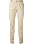Dsquared2 - Chino Trousers - Women - Cotton/spandex/elastane - 40, Women's, Nude/neutrals, Cotton/spandex/elastane