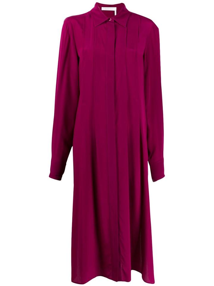 See By Chloé Loose-fit Pleated Dress - Purple