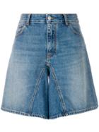Mm6 Maison Margiela Wide Leg Shorts - Blue
