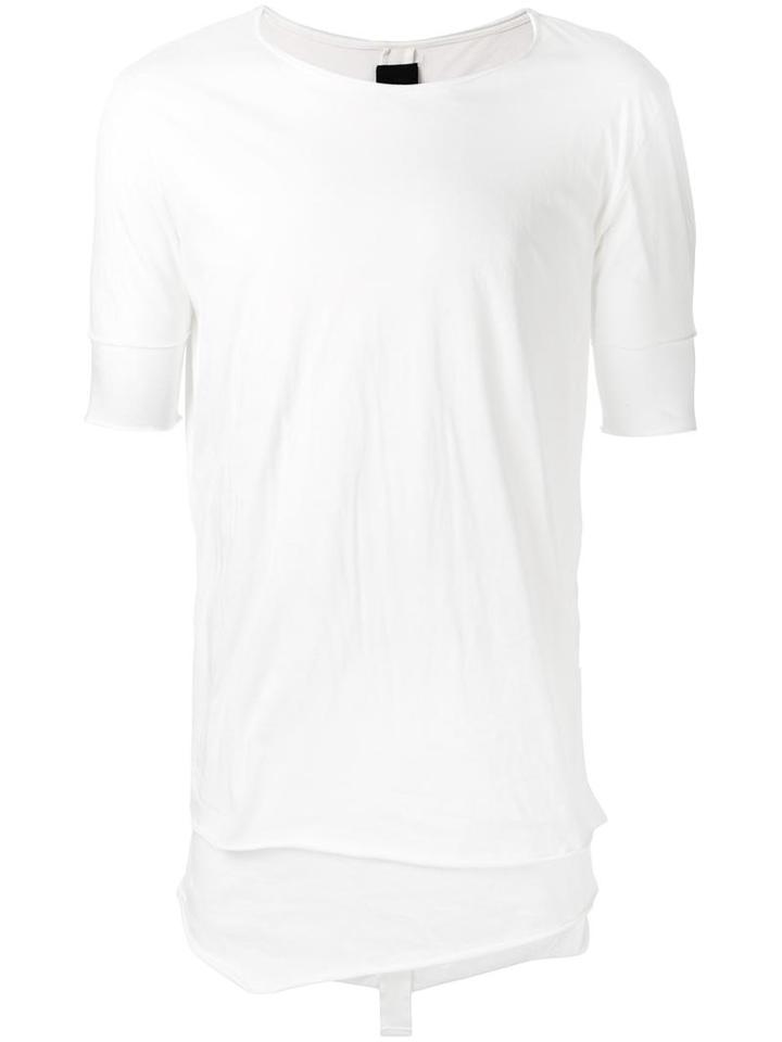 Thom Krom Layered T-shirt, Men's, Size: Small, White, Cotton