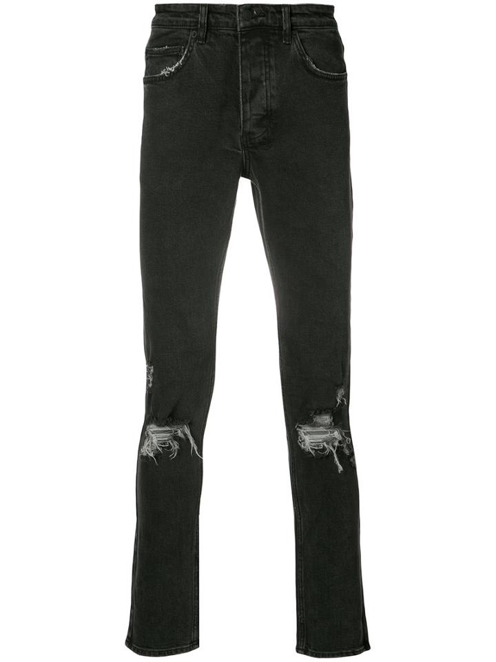 Ksubi - Distressed Skinny Jeans - Men - Cotton - 32, Black, Cotton