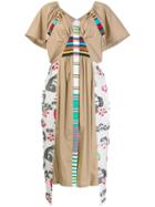 Tsumori Chisato Layered Print Dress - Neutrals
