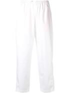 Forte Forte Loose Fit Cropped Trousers - White