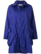 Issey Miyake Vintage Zipped Hooded Raincoat - Blue