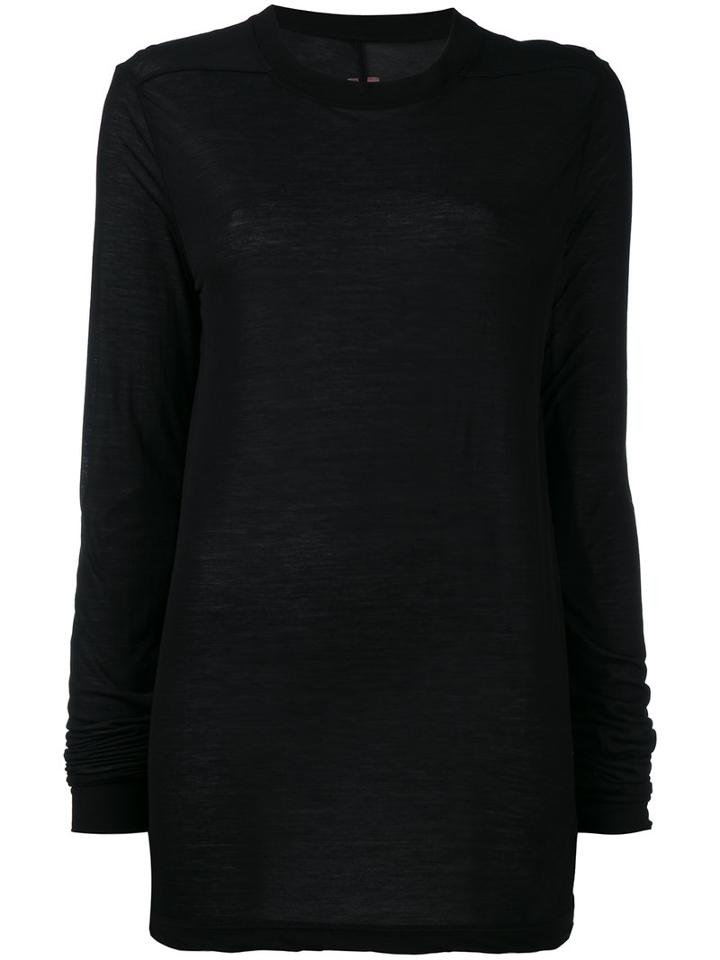Rick Owens Drkshdw Sheer Knitted Top, Women's, Size: Small, Black, Viscose