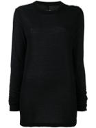 Rick Owens Drkshdw Sheer Knitted Top, Women's, Size: Small, Black, Viscose
