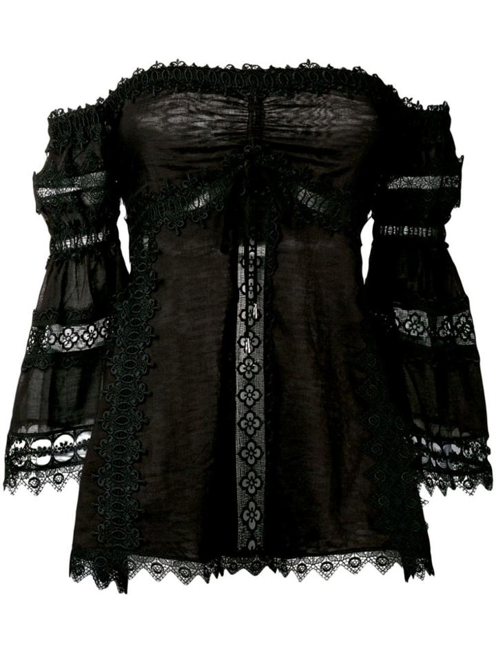 Charo Ruiz Maya Off-shoulder Blouse - Black
