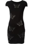 Philipp Plein Alien Dress, Women's, Size: M, Black, Viscose/polyester/spandex/elastane