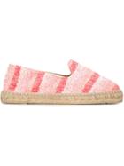 Manebi Striped Espadrilles, Women's, Size: 38, Pink/purple, Rubber/leather/cotton