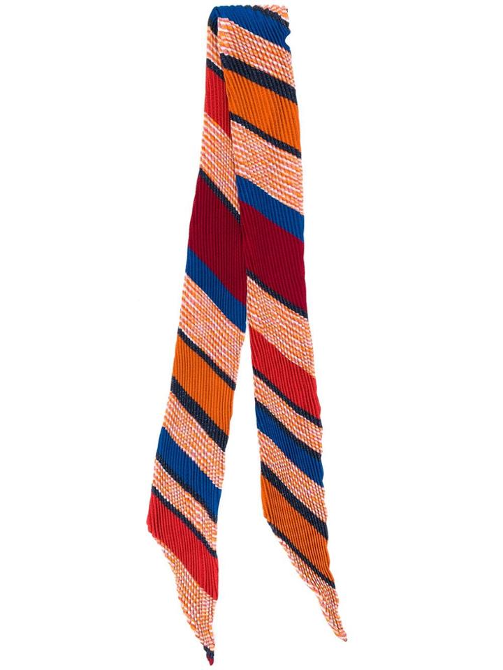 Missoni Striped Pattern Scarf - Orange