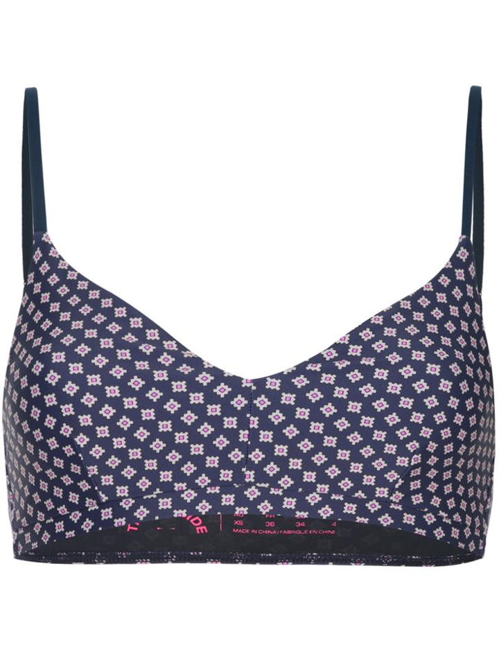 The Upside Geometric Print Sports Top - Blue