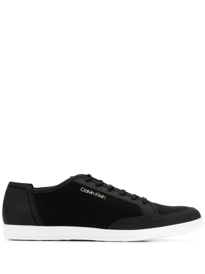 Calvin Klein Low-top Mesh Sneakers - Black