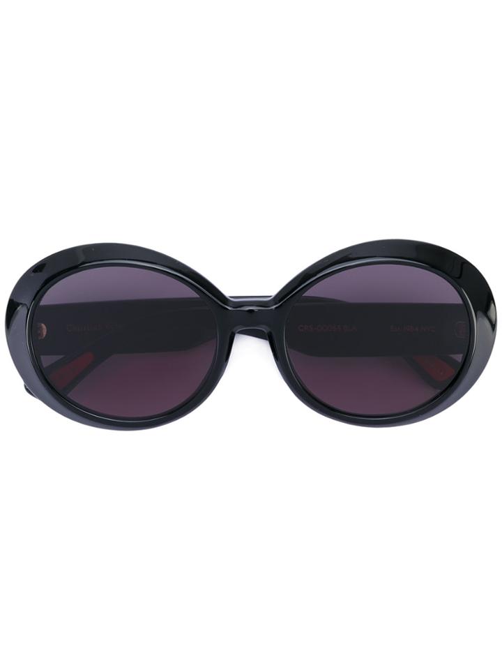 Christian Roth Eyewear Oversize Bug Eye Sunglasses - Black