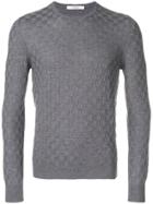 La Fileria For D'aniello Textured Knit Jumper - Grey