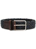 Corneliani Woven Belt - Brown