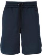 Ami Alexandre Mattiussi Contrast Band Track Shorts, Men's, Size: Large, Blue, Cotton/polyester