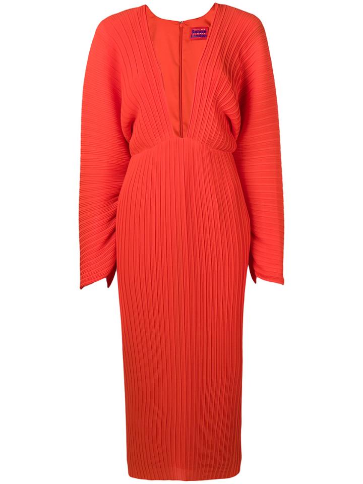 Solace London Philippa Midi Dress - Red