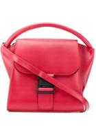 Zucca Buckled Tote - Red