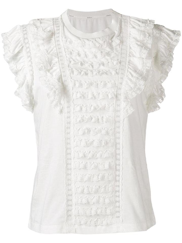 Zimmermann Bowie Ruffle Top - White