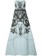 Carolina Herrera Embellished Gown Dress