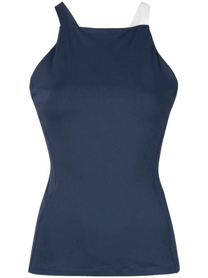 Vaara Marin Contrasting Strap Top - Blue