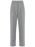 Reinaldo Lourenço - Pied De Poule Trousers - Women - Polyester - 44, Black, Polyester