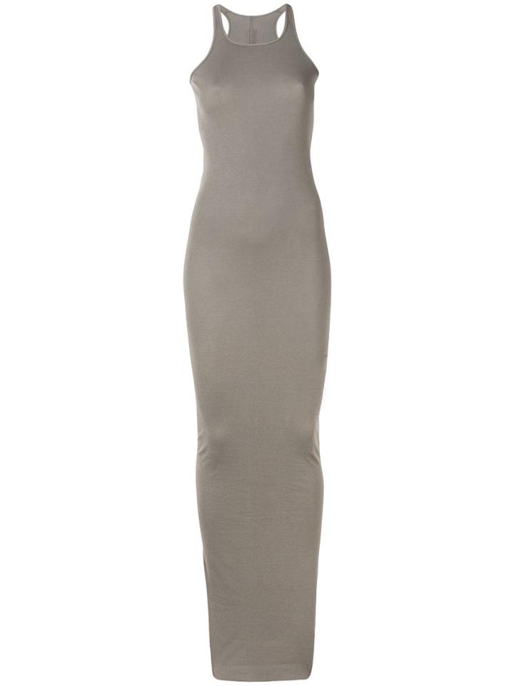 Rick Owens Drkshdw Ribbed Tank Long Dress - Brown