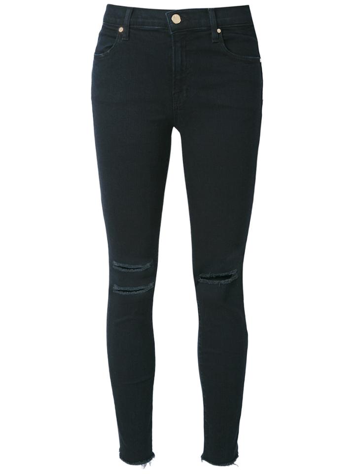 J Brand Distressed Jeans - Black