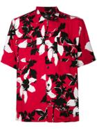Edwin Floral Print Shirt - Red