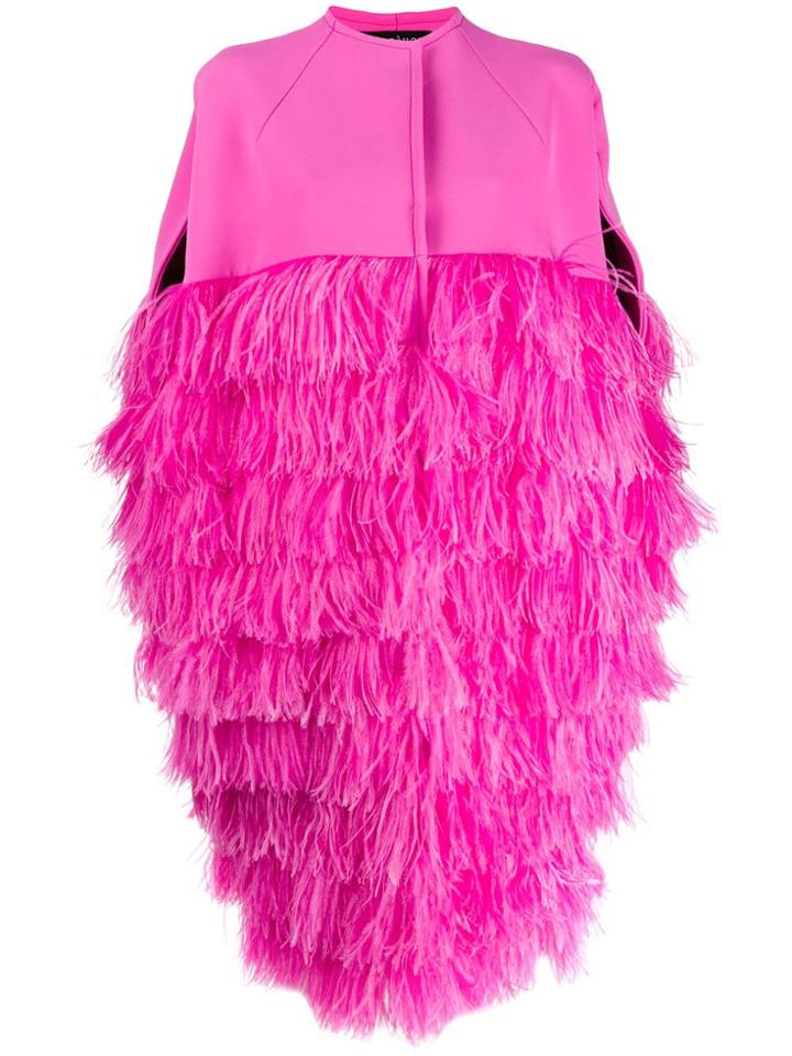 Gianluca Capannolo Textured Sleeveless Coat - Pink