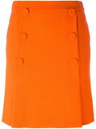 Boutique Moschino Folded Double-buttoned Skirt