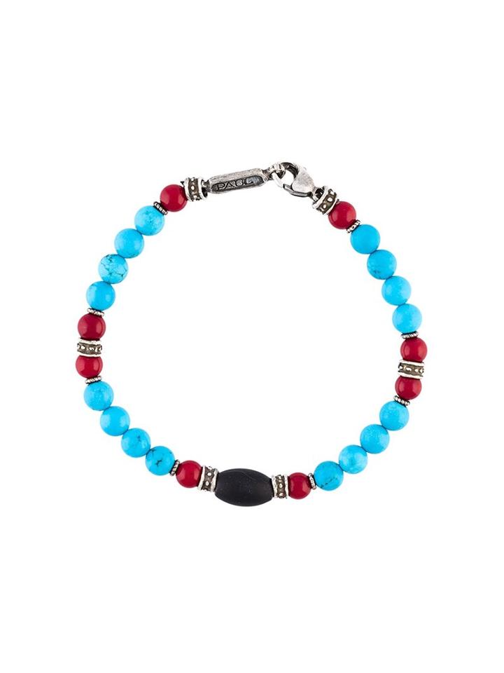 Roman Paul Beaded Bracelet, Men's, Green