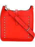 Rebecca Minkoff Studded Messenger Bag, Red, Leather