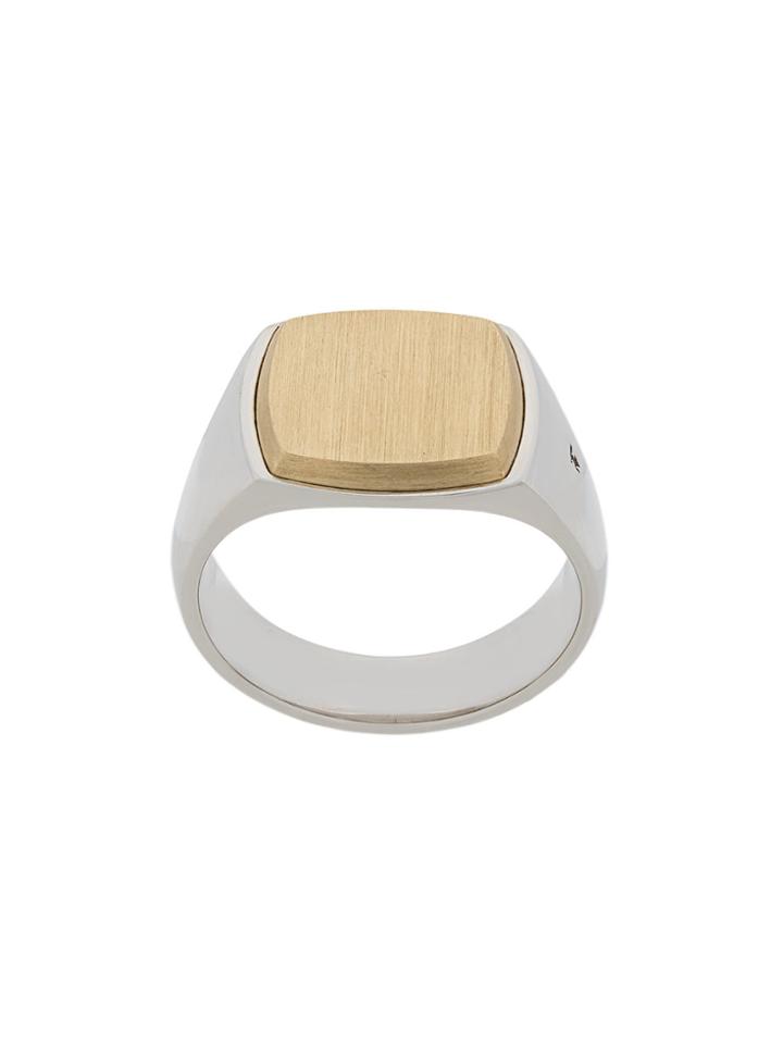 Tom Wood Two-tone Amulet Ring - Metallic