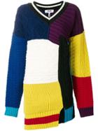 Msgm Panelled Sweater - Multicolour