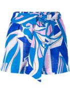 Emilio Pucci Graphic Print Shorts - Blue