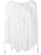 Zimmermann 'gossamer' Floral Embroidered Blouse, Women's, Size: 3, White, Silk/viscose