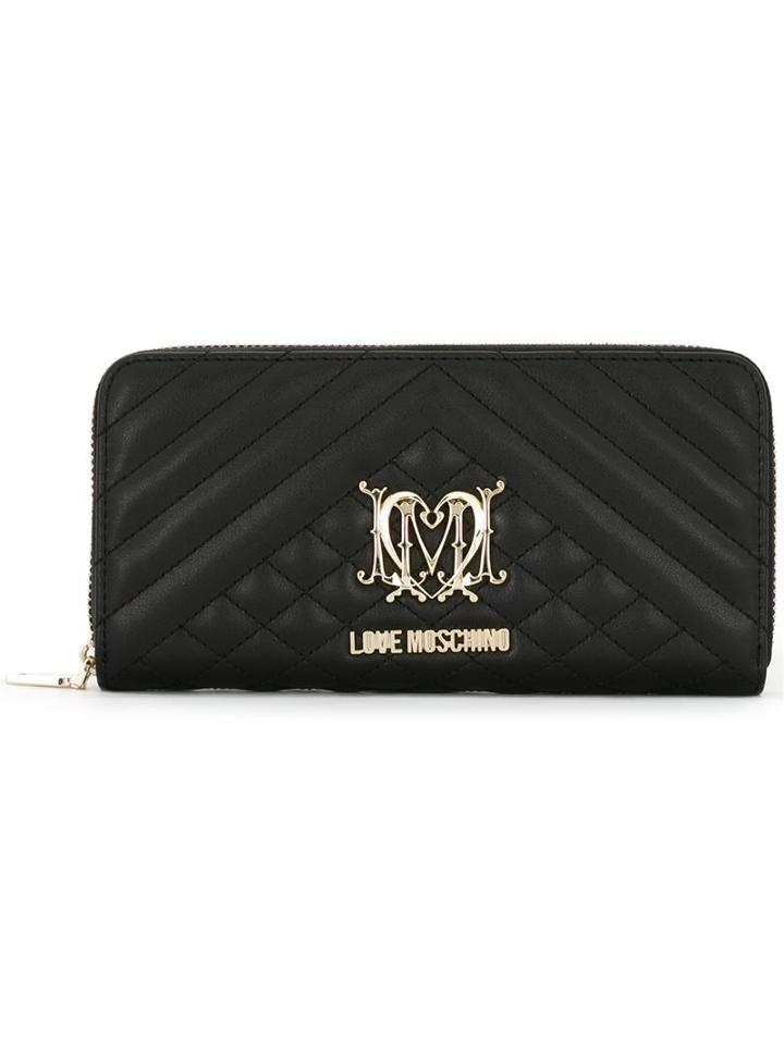 Love Moschino Logo Plaque Wallet