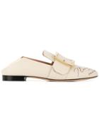 Bally Side Buckle Loafers - Neutrals